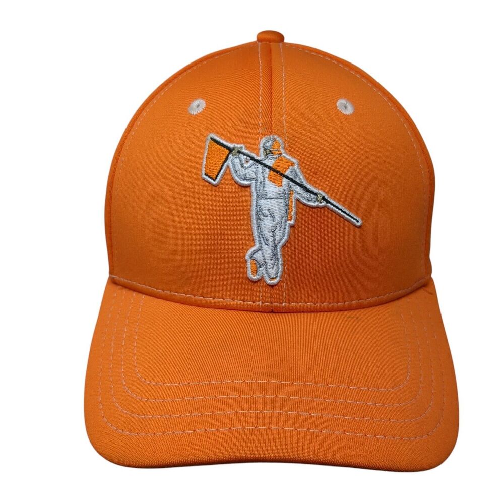 Looper Tomord Golf Fitted Hat Orange S/M Embroidered 6 Panel Polyester
